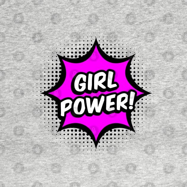 Girl Power! - Purple comic style - L by ruben vector designs